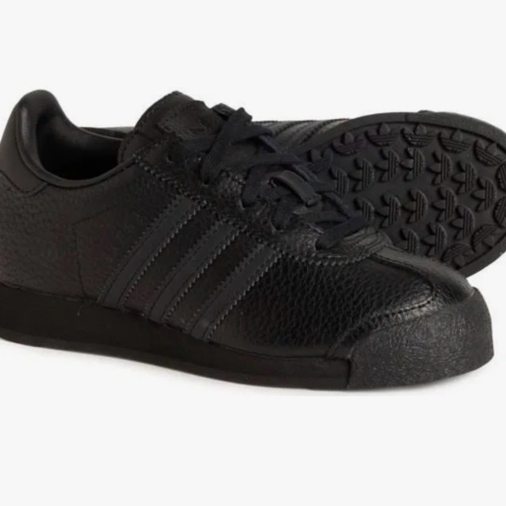 Adidas All Black Samoa Sneakers Size 6.5Y/8W